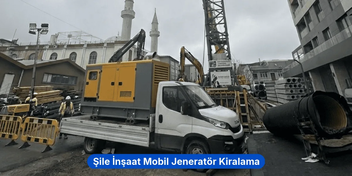 Şile İnşaat Mobil Jeneratör Kiralama